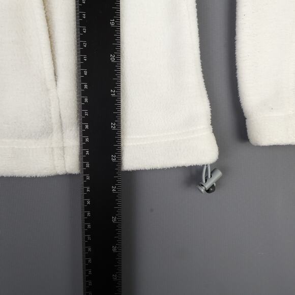 Columbia Womens XL Benton Spring Fleece Full Zip Jacket White *Read* - Picture 5 of 12
